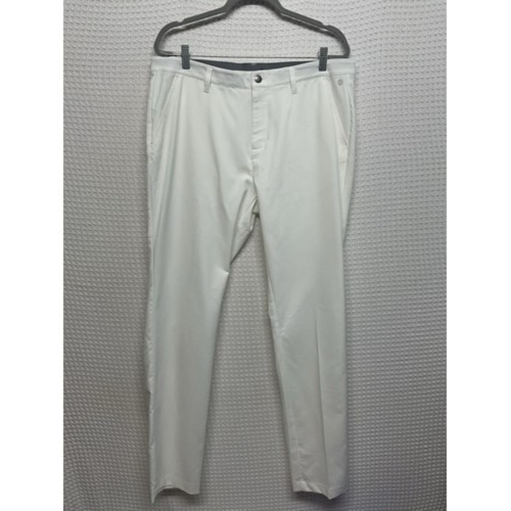 NWT Adidas White Ultimate 365 Tapered Golf Pants Men 35/34 Indonesia Polyester